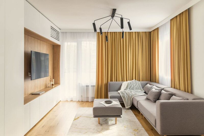 Modernes Interior-Design mit natürlichen Materialien